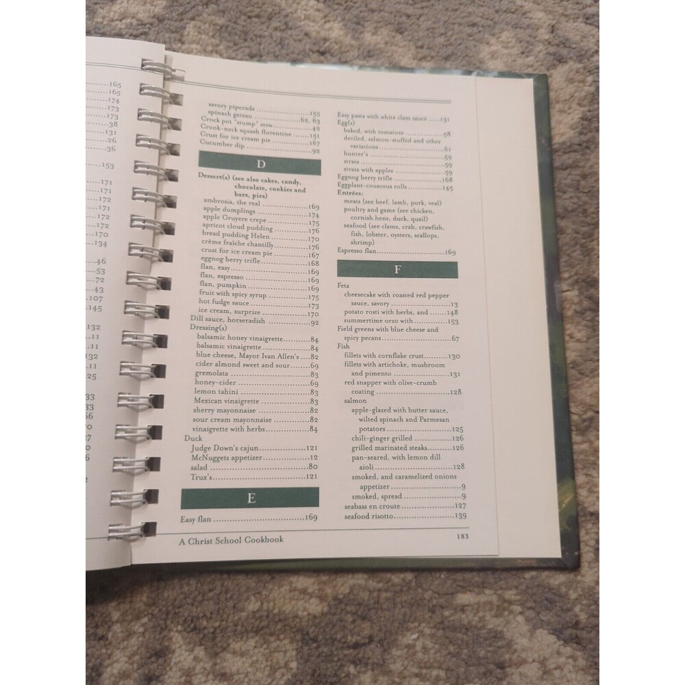 Thyme And Tradition A Christ School Cookbook Arden, NC‎ 2001 Spiral Hardcover - Picture 11 of 16